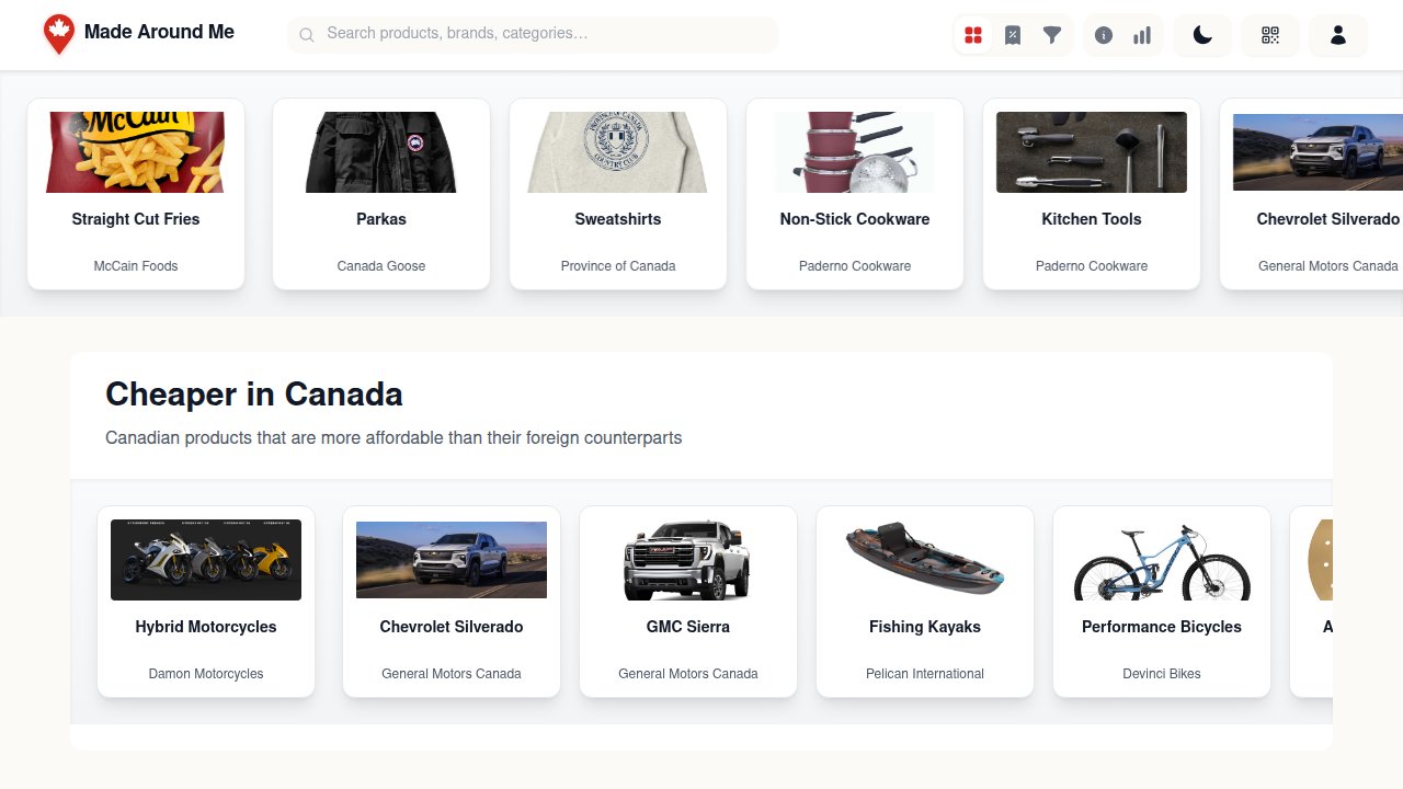 Made Around Me — Building the Map of What's Actually Made in Canada