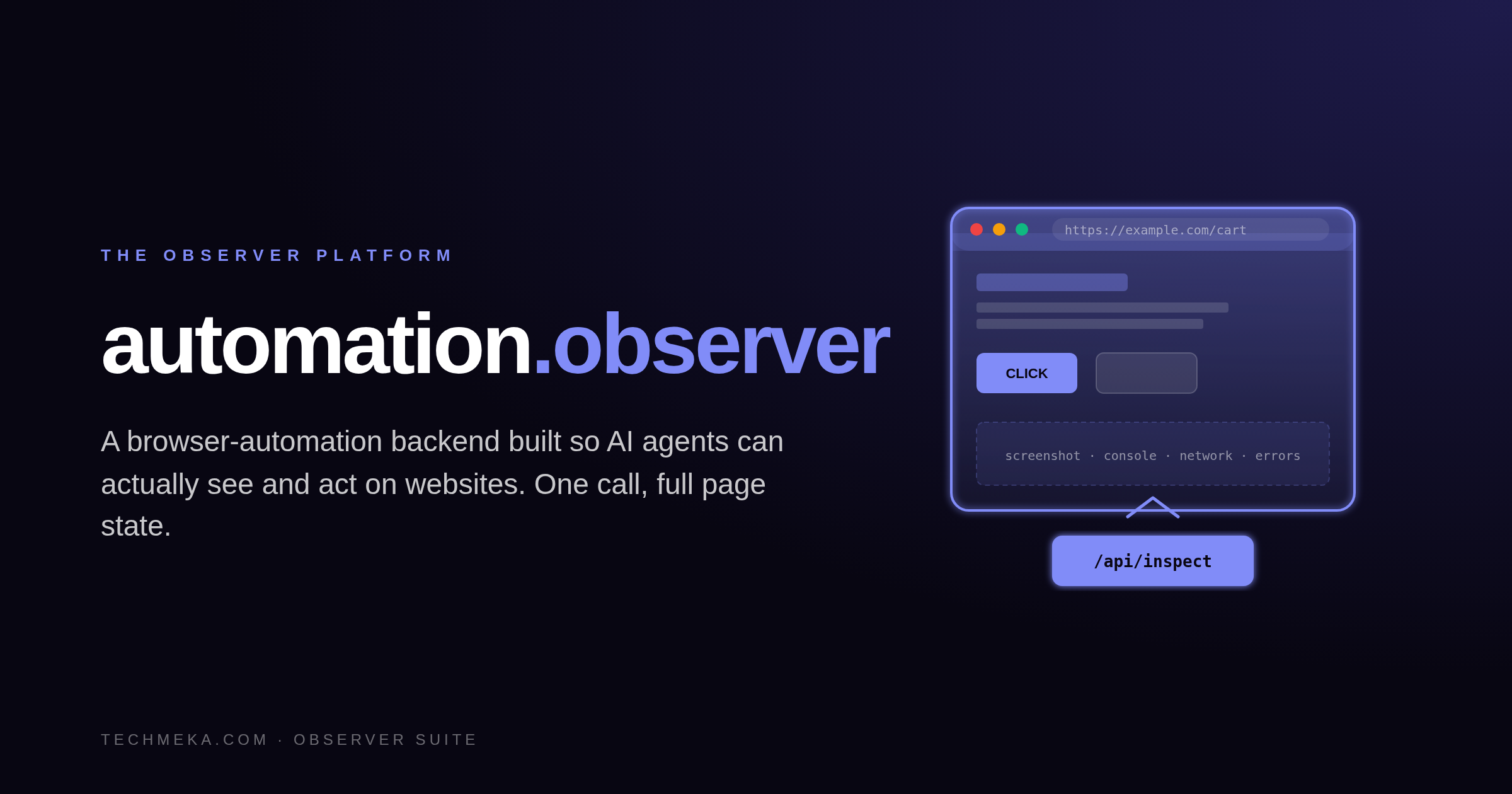 automation.observer: Giving AI Agents Real Eyes on the Web
